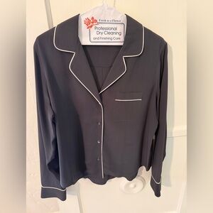 Silk pajama style top